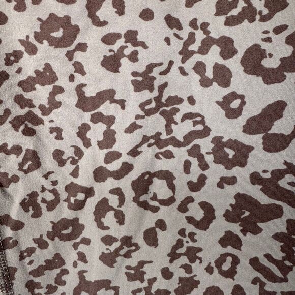 ATHLETA woman's sz XL Elation ultra high rise leopard flora mauve tights legging - Picture 10 of 13